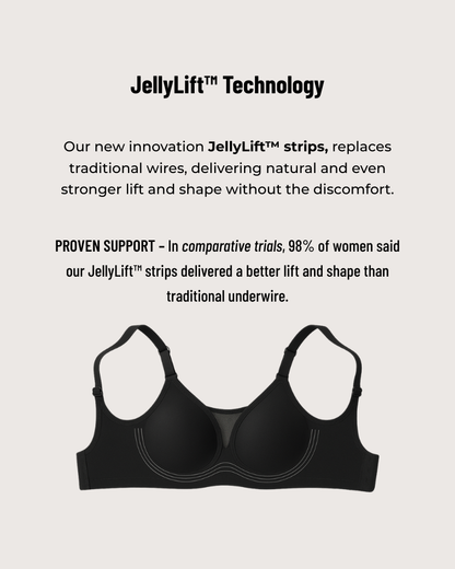 Mesh Detail Full Wireless Lift & Support Bra