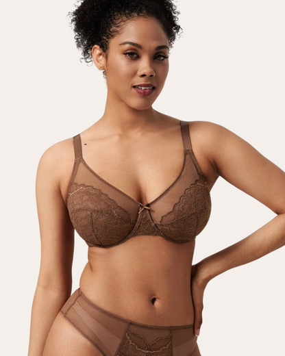 Coffee Breast Minimizer Bra - Enchante